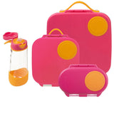 B.Box Strawberry Shake Bento Lunchbox Bundle - Large, Mini, Snackbox, & Drink Bottle