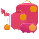 B.Box Strawberry Shake Bento Lunchbox Bundle - Large, Mini, Snackbox, & Drink Bottle
