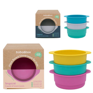 Bobo&Boo Plant-Based Snack Sized Bowls- 3 Pack