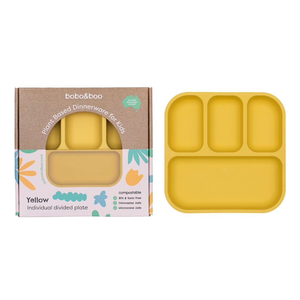 Bobo&Boo Plant-Based Divided Plate for Kids