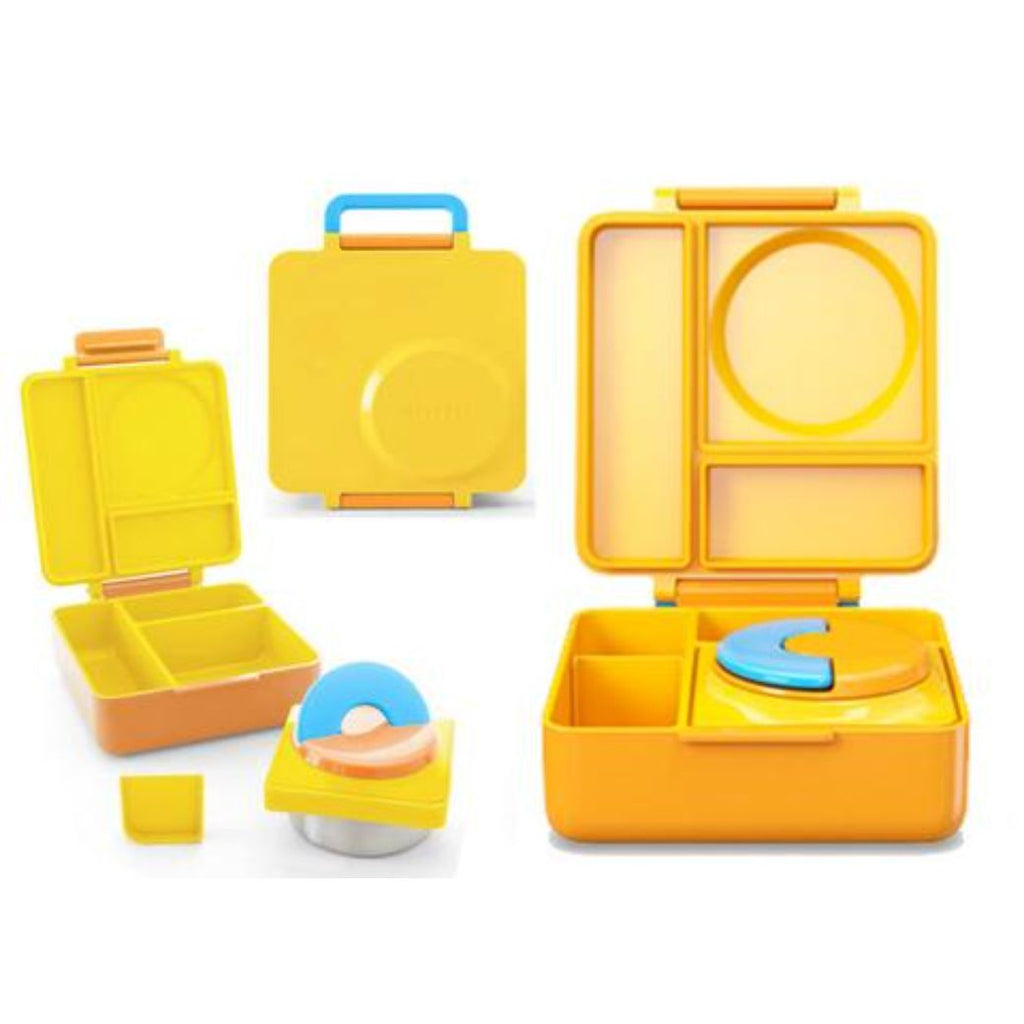 yellow sunshine omie box v2 insulated hot lunch box for kids - Mikki and Me Kids